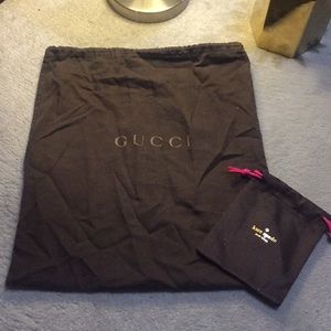 Gucci and Kate space dust bag set